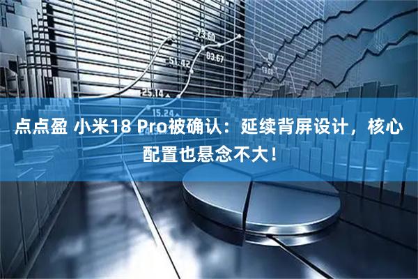 点点盈 小米18 Pro被确认：延续背屏设计，核心配置也悬念不大！