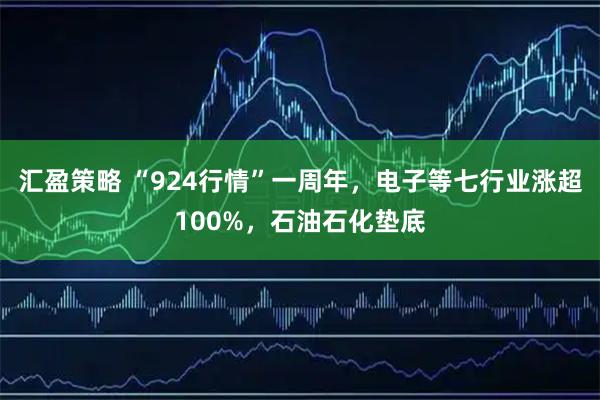 汇盈策略 “924行情”一周年，电子等七行业涨超100%，石油石化垫底