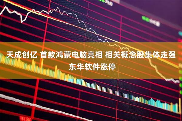 天成创亿 首款鸿蒙电脑亮相 相关概念股集体走强 东华软件涨停